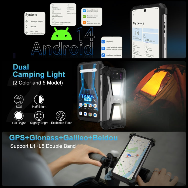 Unihertz 8849 Tank 3S Night Vision Projector Rugged Phone, 16GB+512GB, 6.79 inch Android 14 Dimensity 8200 Octa Core, Network: 5G, Tank 3S 16GB+512GB Unihertz 8849 Tank 3S Night Vision Projector Rugged Phone, 16GB+512GB, 6.79 inch Android 14 Dimensity 8200 Octa Core, Network: 5G, Tank 3S 16GB+512GB